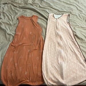 Set of Two Sleeveless Baby Sleep Sacks
